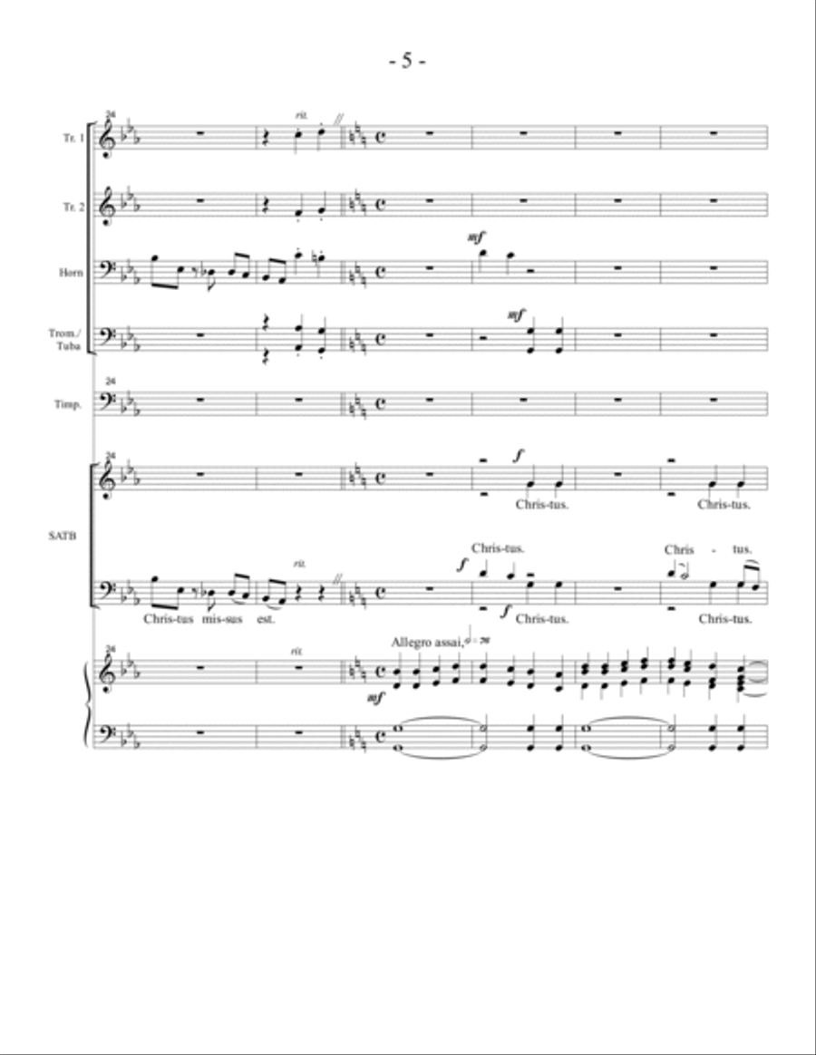 Christ Is Made the Firm Foundation 4-Part scores gallery preview page 5