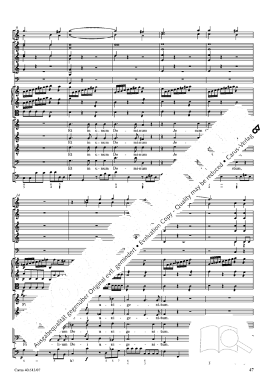 Mass in C (Missa in C) 4-Part scores gallery preview page 54