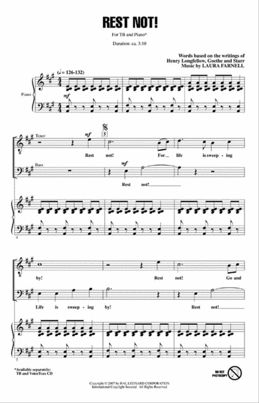 Rest Not! Choir scores gallery preview page 2