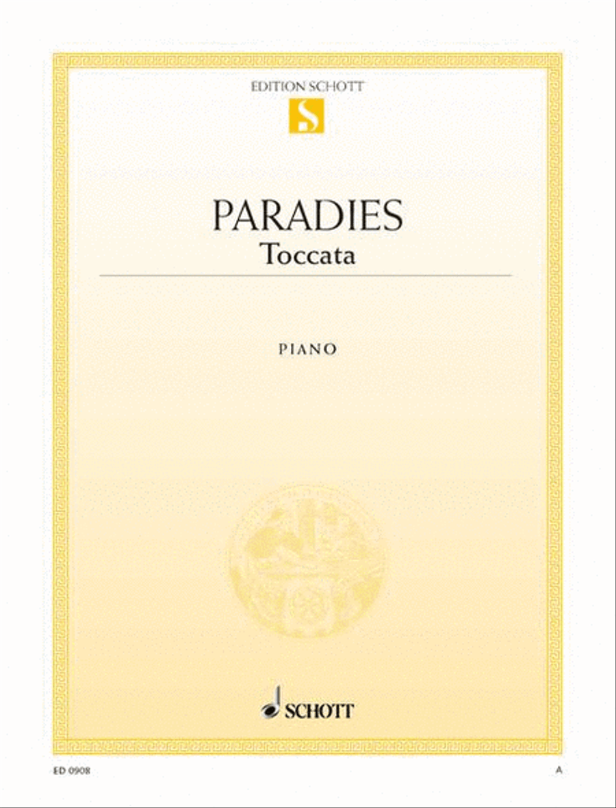 Toccata A major Piano Solo scores gallery preview page 1