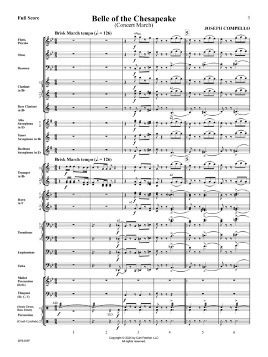 Belle of the Chesapeake Concert Band scores gallery preview page 2