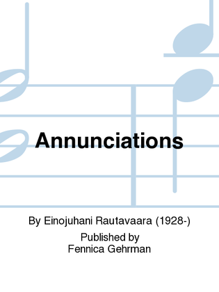 Book cover for Annunciations