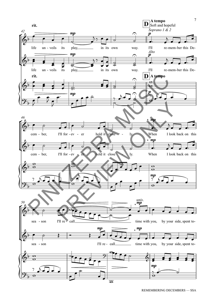 Remembering Decembers (SSA) SSA scores gallery preview page 8