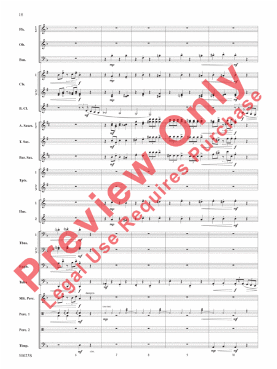 A New Orleans Nutcracker Suite Concert Band scores gallery preview page 19