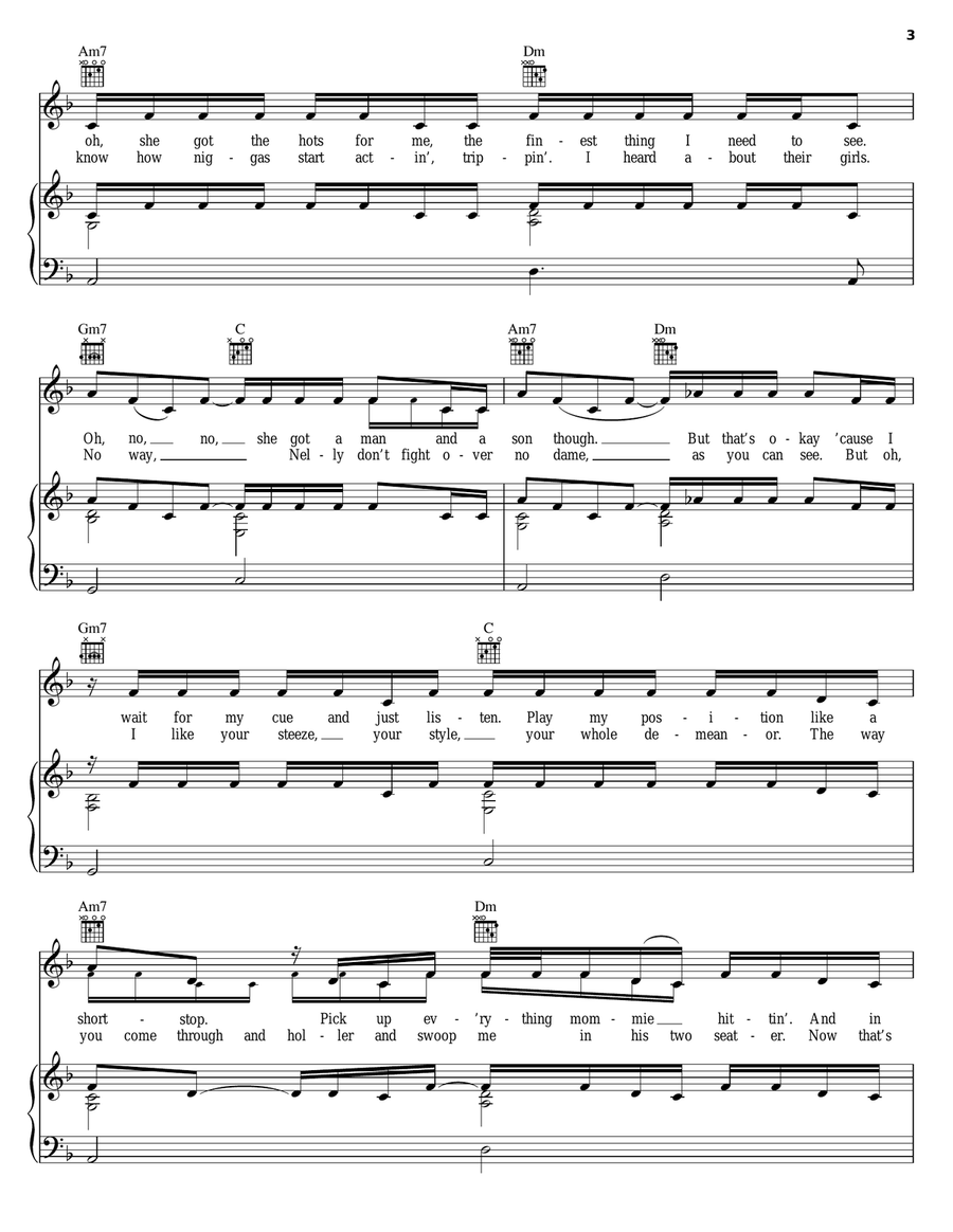 Dilemma Piano, Vocal, Guitar scores gallery preview page 3