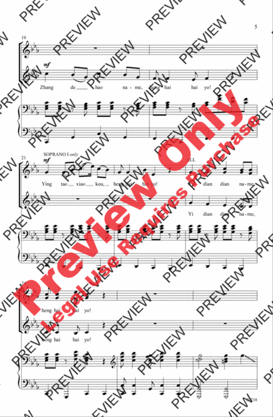 Rainbow Sister Women's Choir scores gallery preview page 5