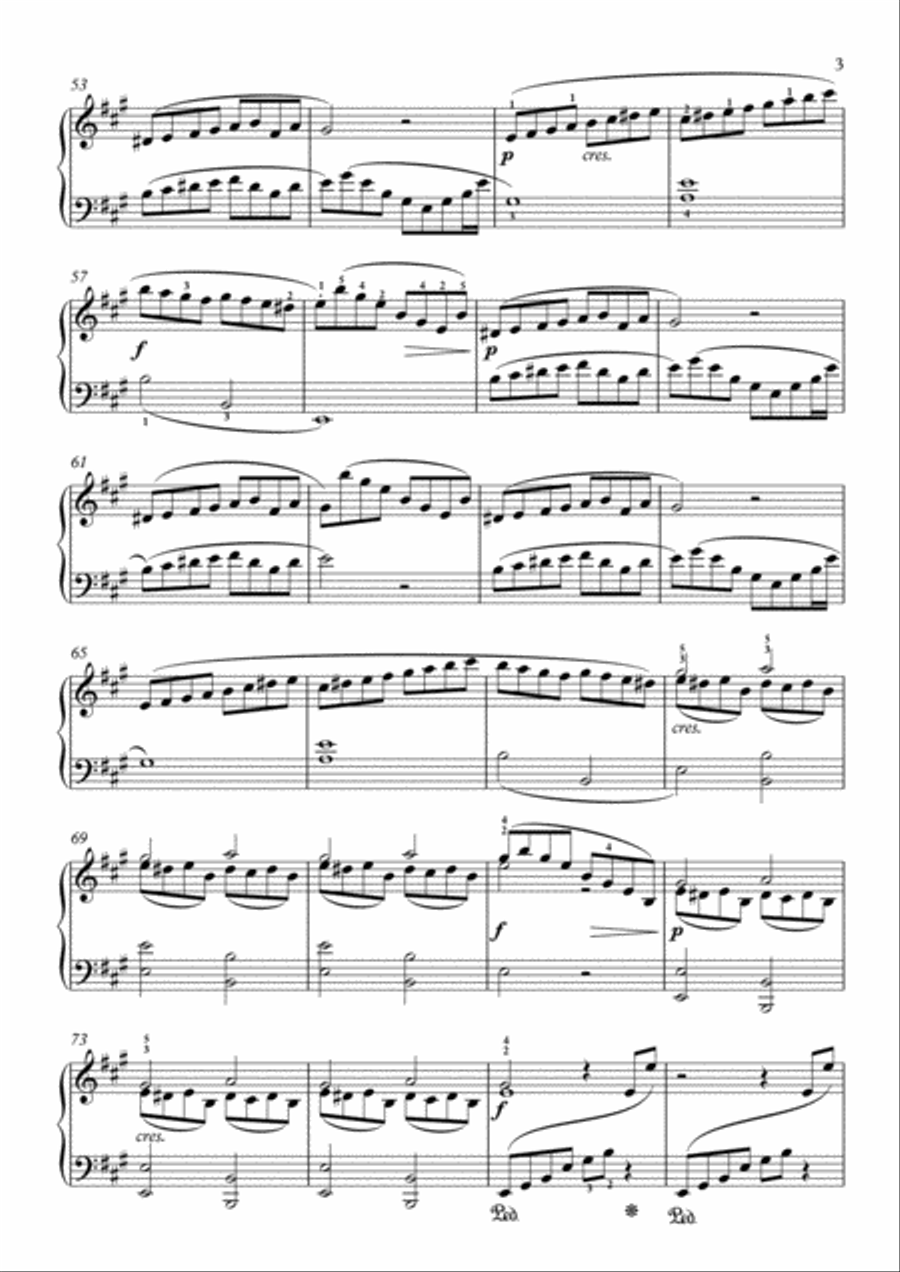 Scarlatti-Sonata in A-Major L.S30 K.368(piano) Piano Solo scores gallery preview page 4