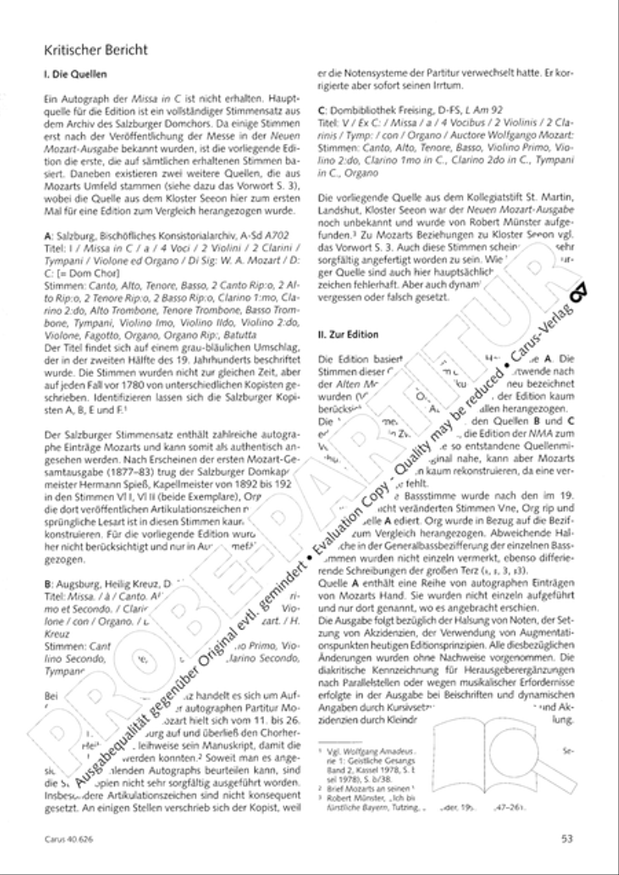 Mass in C Major Mass in C Major 4-Part scores gallery preview page 53