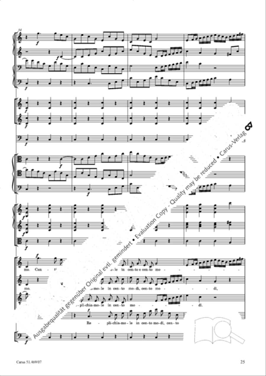 Davide penitente 4-Part scores gallery preview page 38