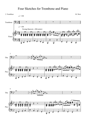 Four Sketches for Trombone & Piano - 3. Tromblues