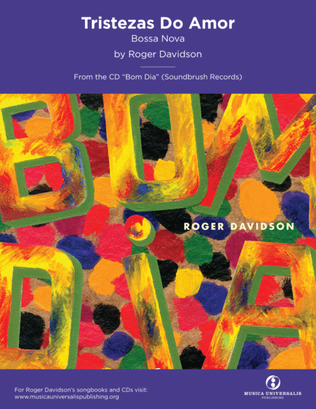 Book cover for Tristezas Do Amor (Bossa Nova) by Roger Davidson