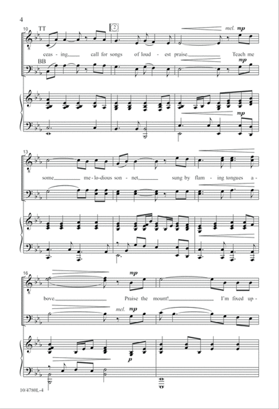 Tune Our Hearts to Sing TTBB scores gallery preview page 4