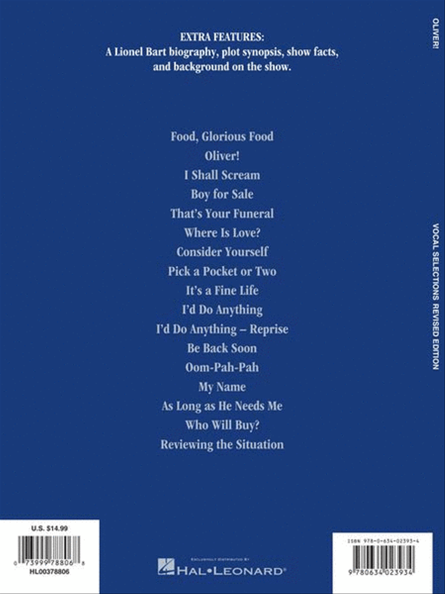 Oliver! - Vocal Selections Piano, Vocal, Guitar scores gallery preview page 7