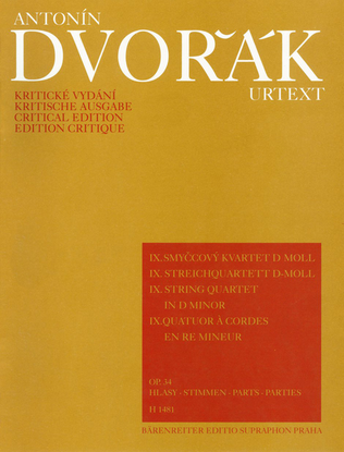 Book cover for Streichquartett no. 9 d-Moll, op. 34