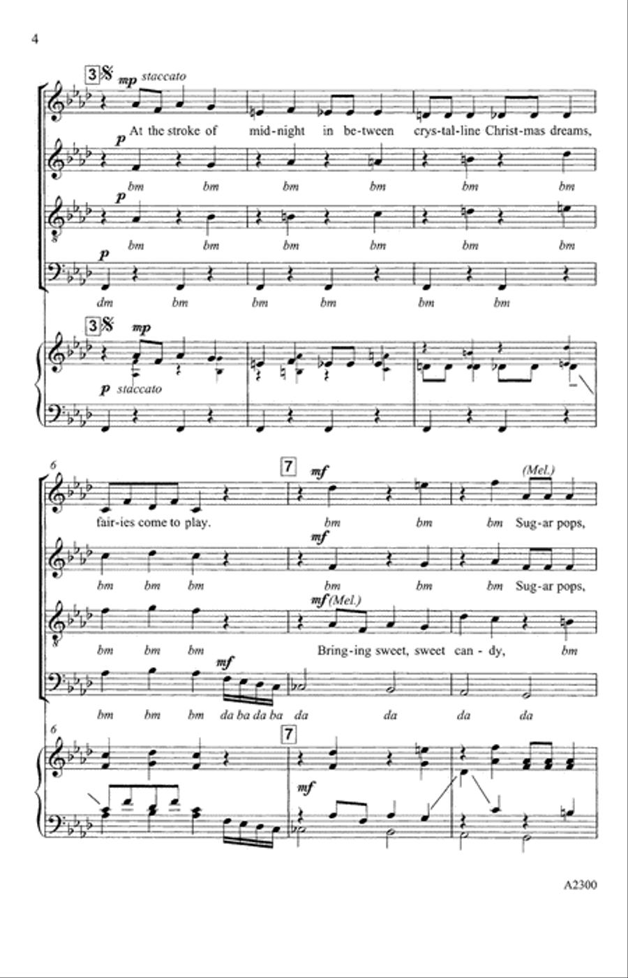 New Dance For The Sugar Plum Fairy (from Tchaikovsky's The Nutcracker Suite) (arr. Michele Weir) 4-Part scores gallery preview page 2