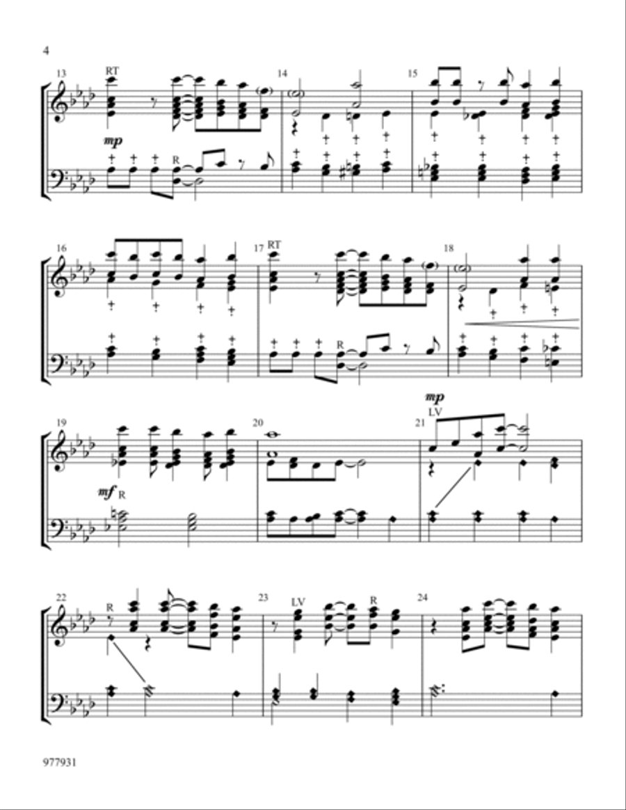 Go Tell It on the Mountain Handbell Choir scores gallery preview page 4