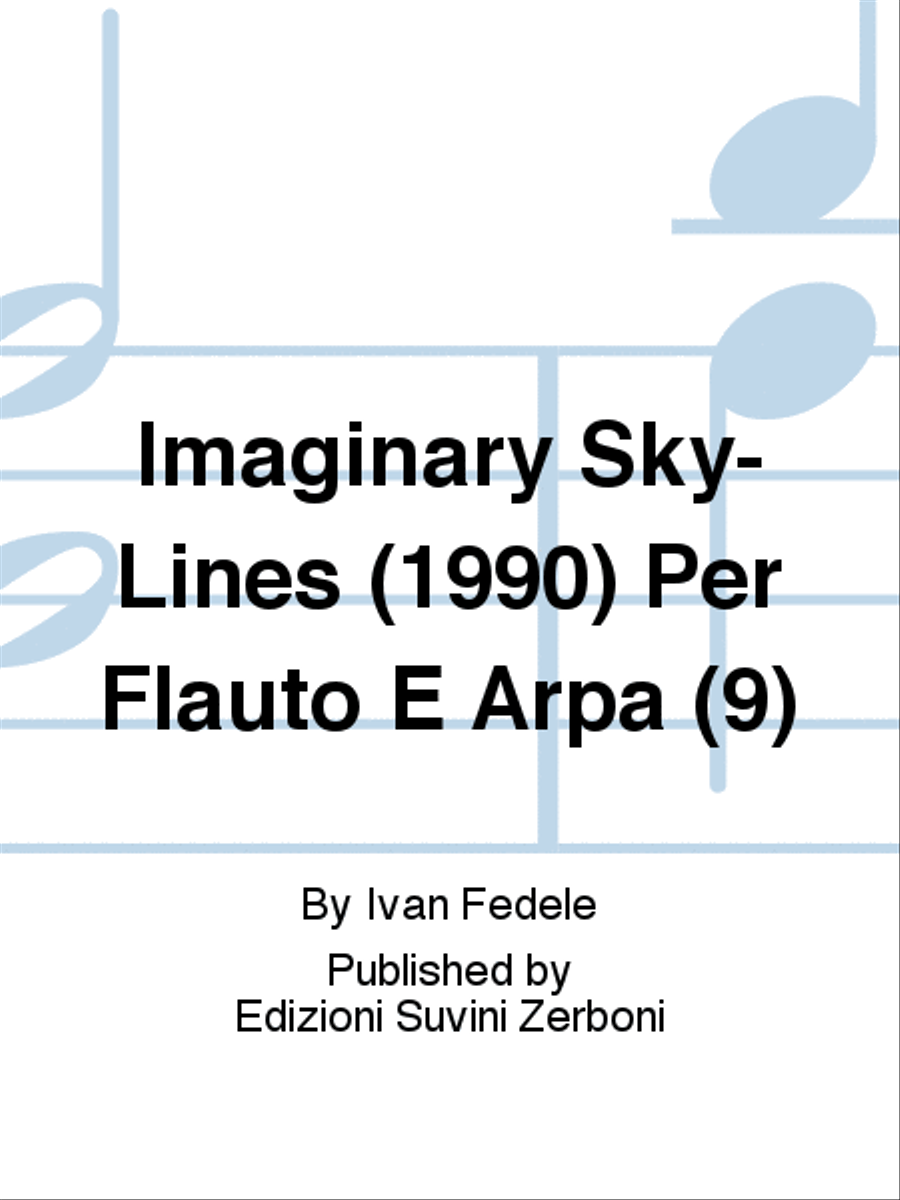 Imaginary Sky-Lines (1990) Per Flauto E Arpa (9) Harp scores gallery preview page 1