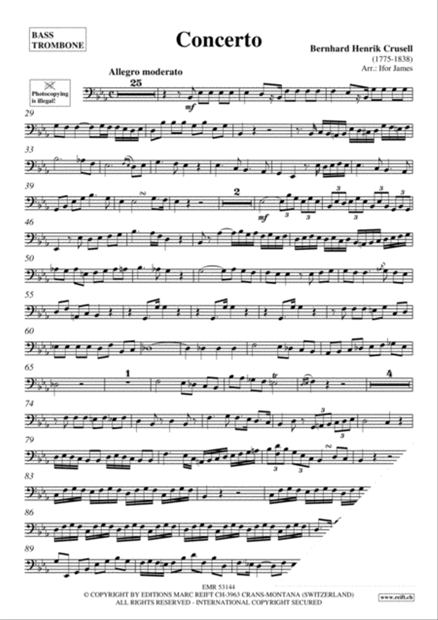 Concerto Concerto Bass Trombone scores gallery preview page 3