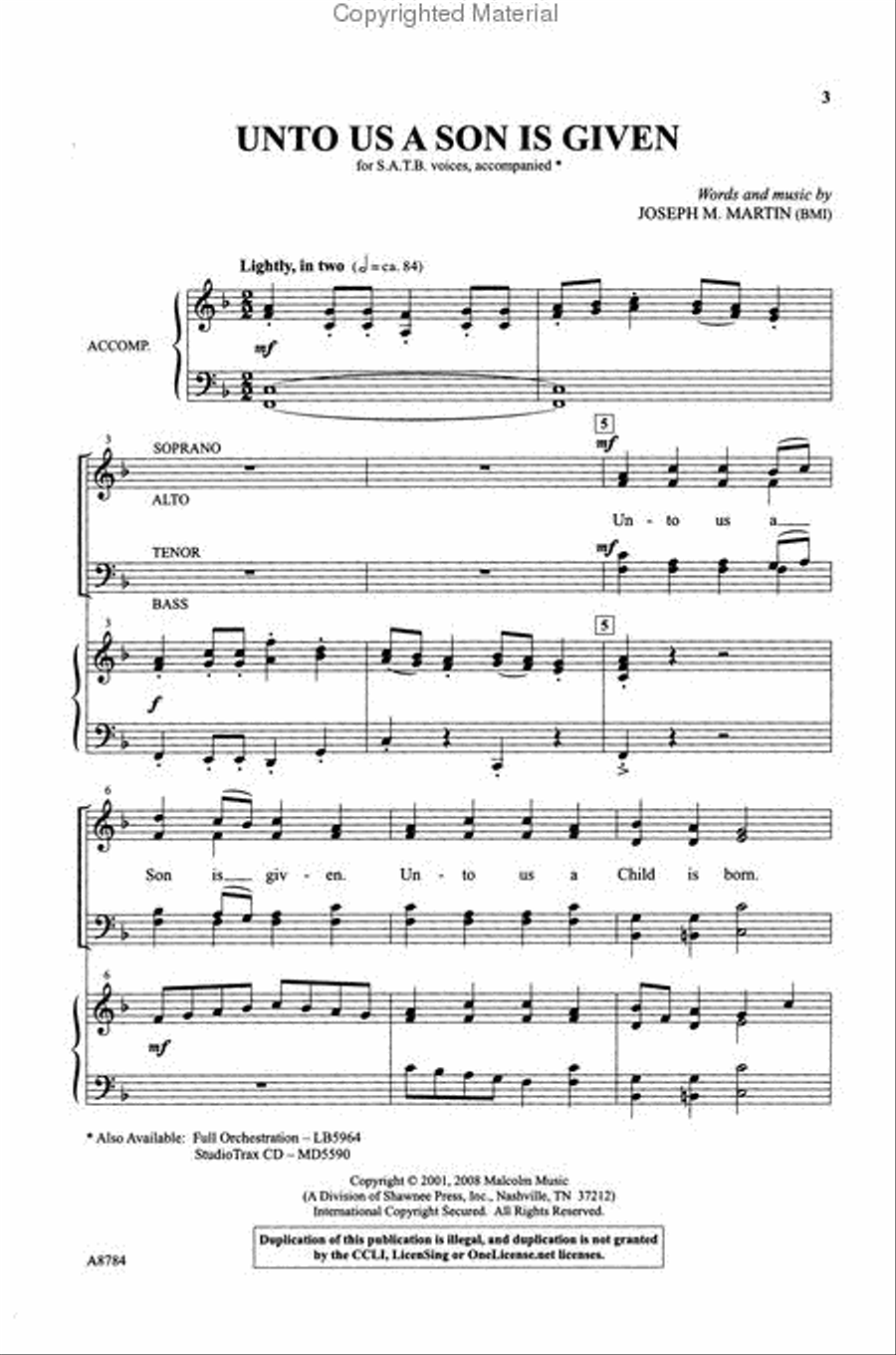 Unto Us a Son Is Given (from Journey of Promises)
