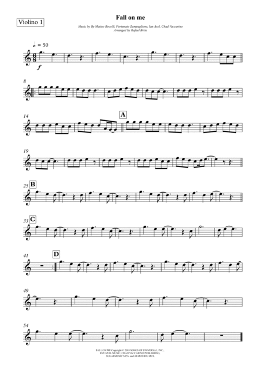 Fall On Me String Trio scores gallery preview page 4