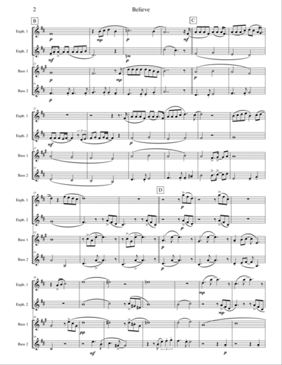 The Polar Express from Warner Bros. Pictures' THE POLAR EXPRESS Brass Quartet scores gallery preview page 2