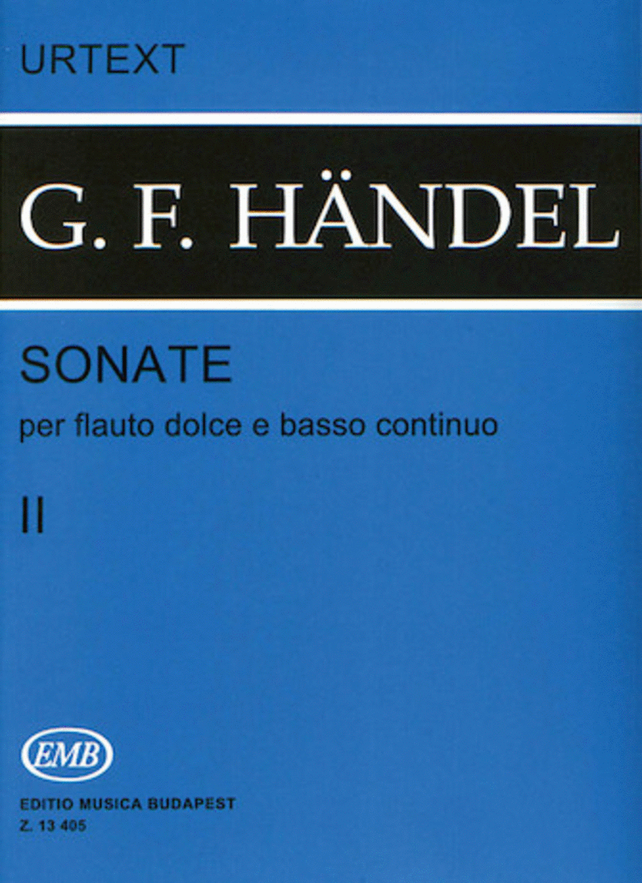 6 Sonatas for Flute and Basso Continuo - Volume 2