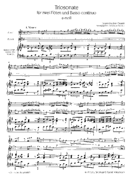Trio Sonata in E minor