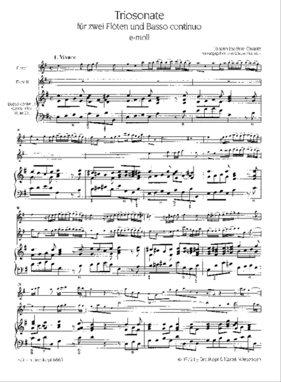 Trio Sonata in E minor Trio Sonata in E minor Score scores gallery preview page 2