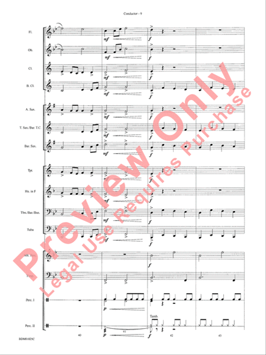 Vandivere Fanfare Vandivere Fanfare Concert Band scores gallery preview page 11