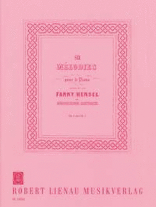 Book cover for Six Mélodies op. 4 und 5