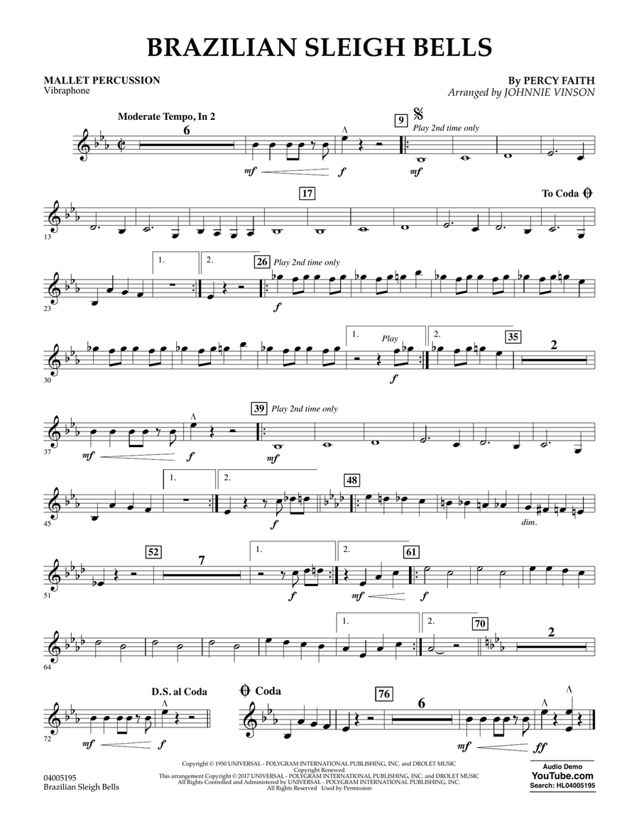 Brazilian Sleigh Bells - Mallet Percussion