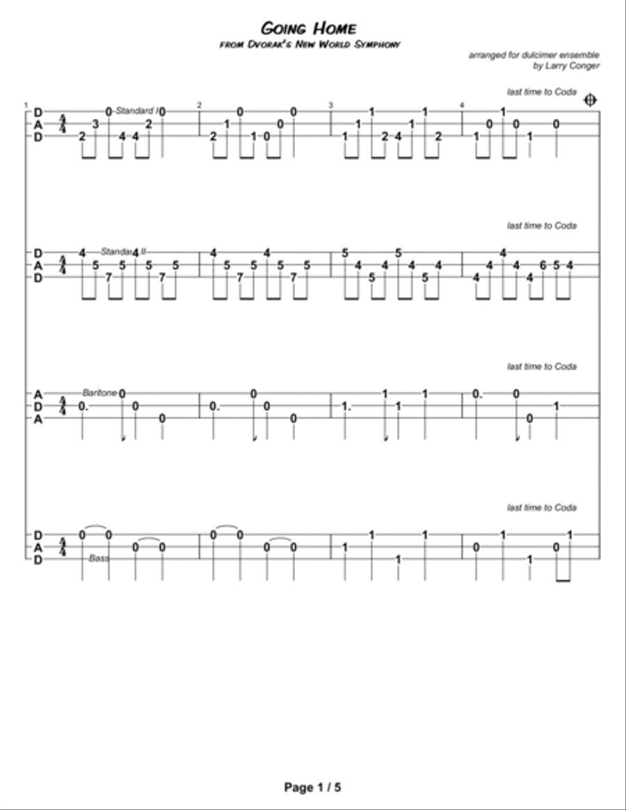 Going Home (ensemble) Small Ensemble scores gallery preview page 3
