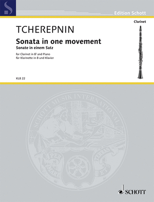 Book cover for Clarinet Sonata