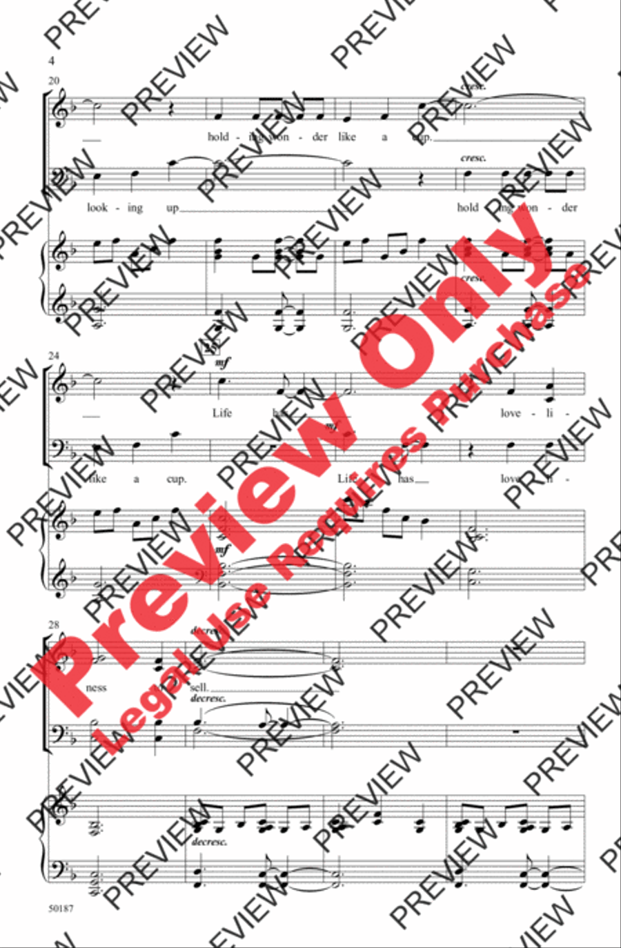 Life Has Loveliness Life Has Loveliness 4-Part scores gallery preview page 4