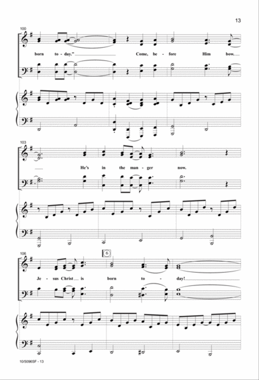 Christian Friends, Rejoice! 4-Part scores gallery preview page 13