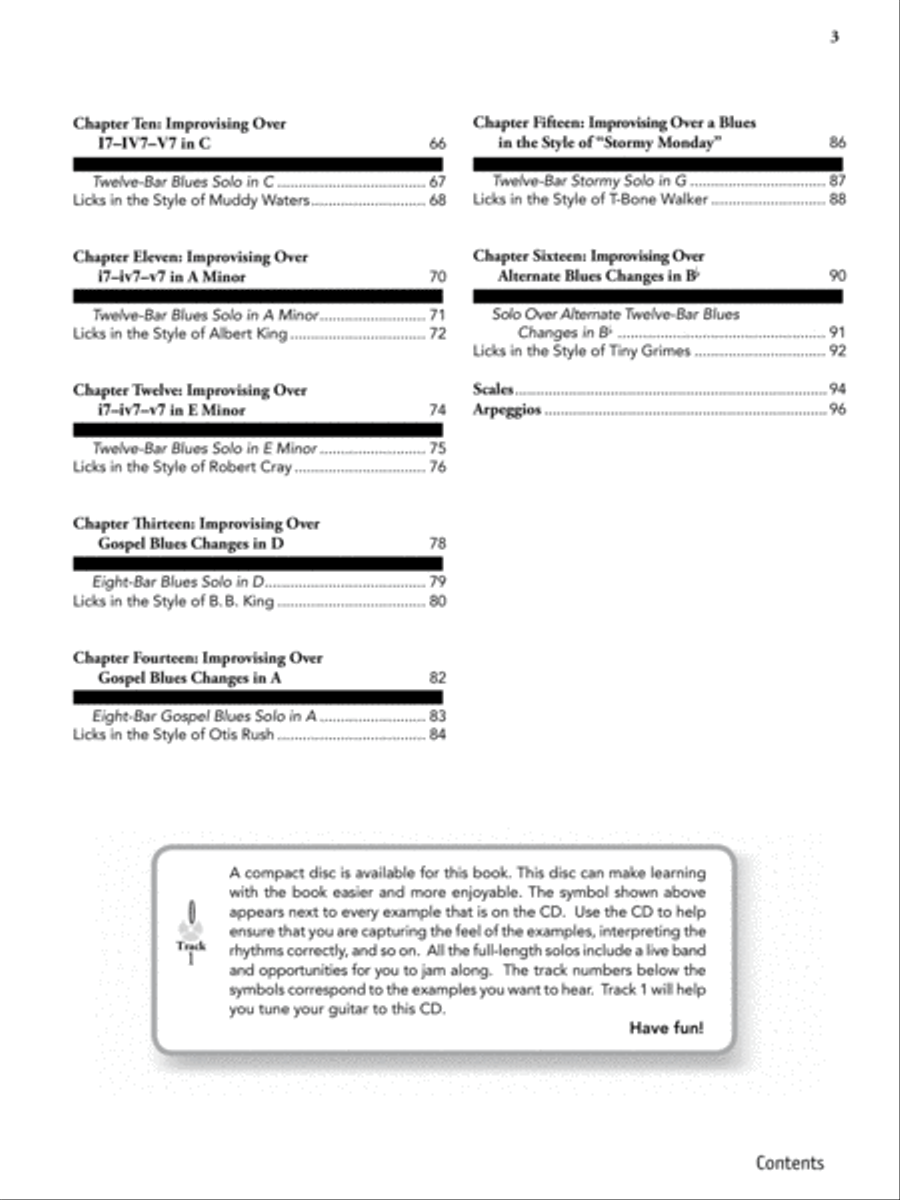 Blues Guitar for Adults Blues Guitar for Adults Electric Guitar scores gallery preview page 3