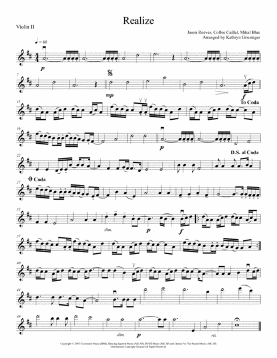 Realize Realize String Quartet scores gallery preview page 3