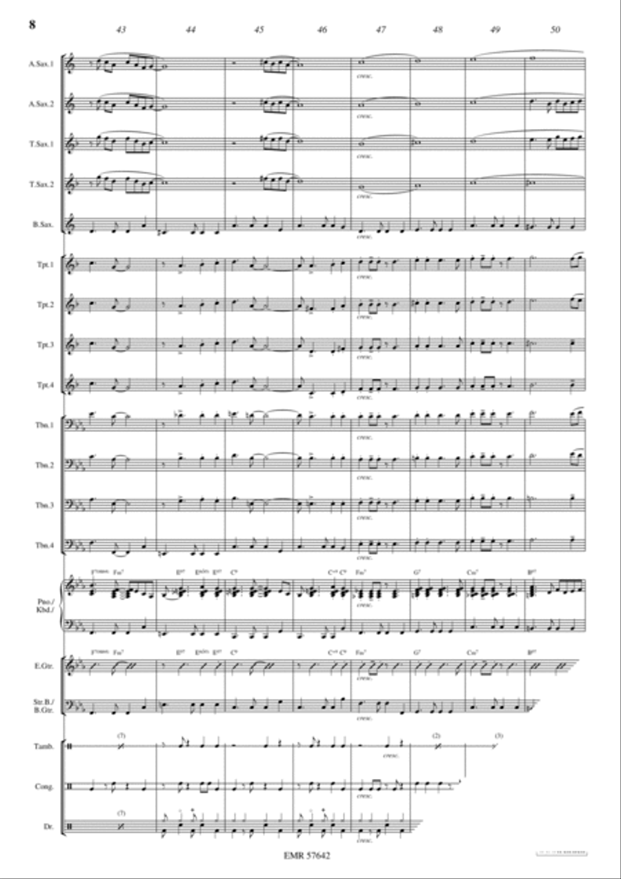 Bye Bye, My Friend, Bye Bye Big Band scores gallery preview page 10