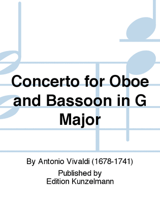 Book cover for Concerto for oboe and bassoon
