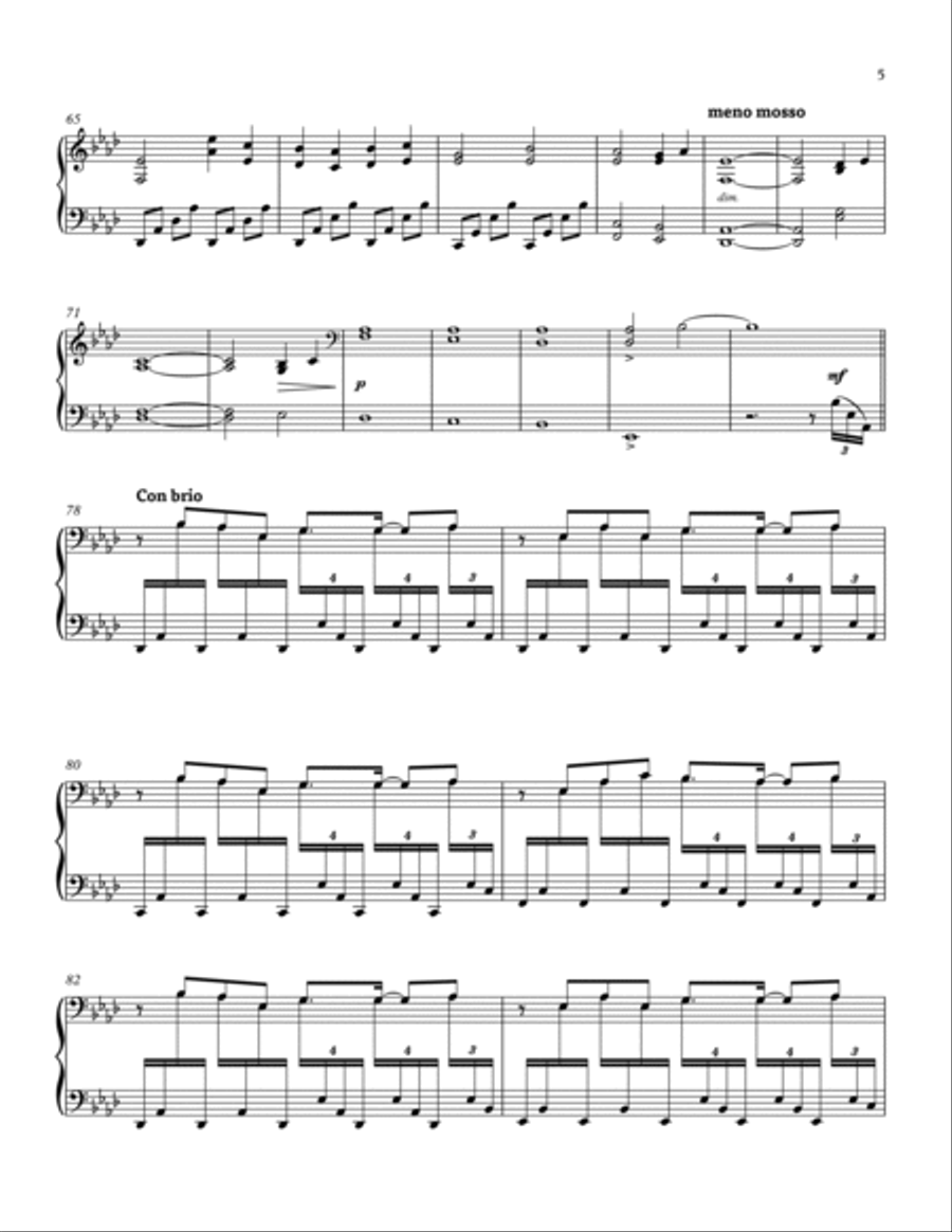 Undertale Variations (for Solo Marimba) Marimba scores gallery preview page 5