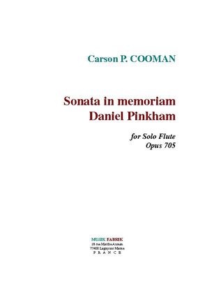Sonata in memoriam Daniel Pinkham