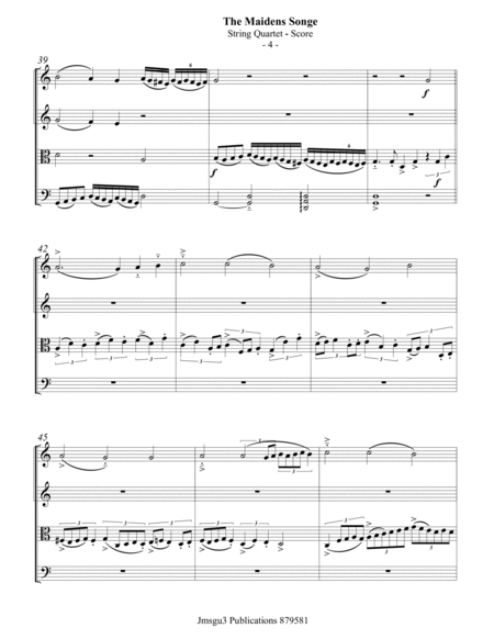 Byrd: The Maidens Songe for String Quartet image number null