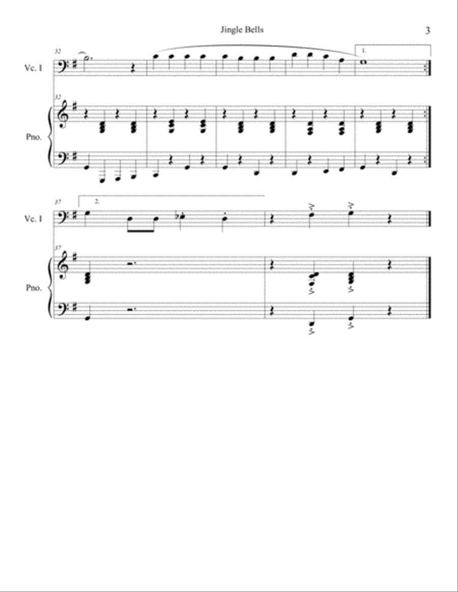10 Christmas Solos for Cello (with piano accompaniment) vol. 1 10 Christmas Solos for Cello (with piano accompaniment) vol. 1 Piano scores gallery preview page 5