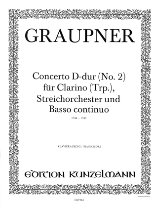 Book cover for Concerto no. 2 for trumpet