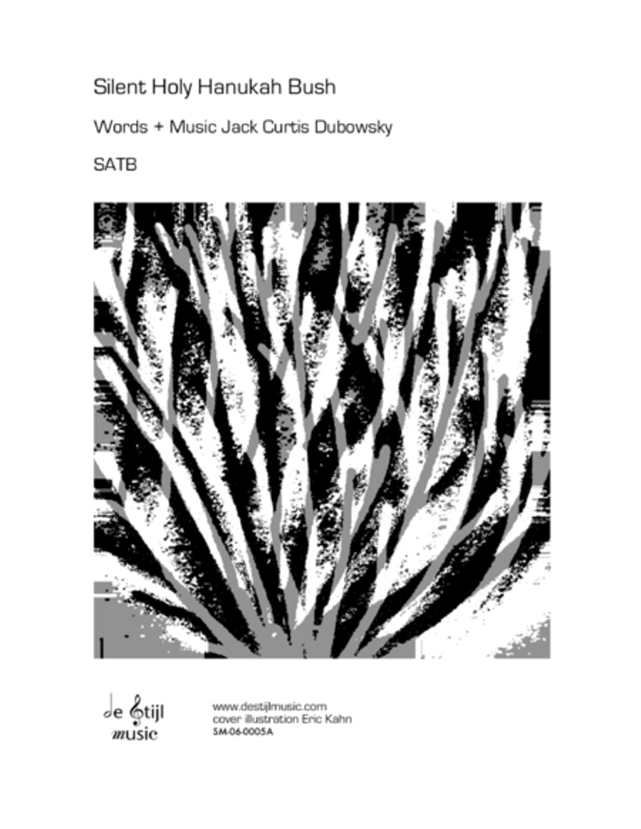 Silent Holy Hanukah Bush (SATB) 4-Part scores gallery preview page 1