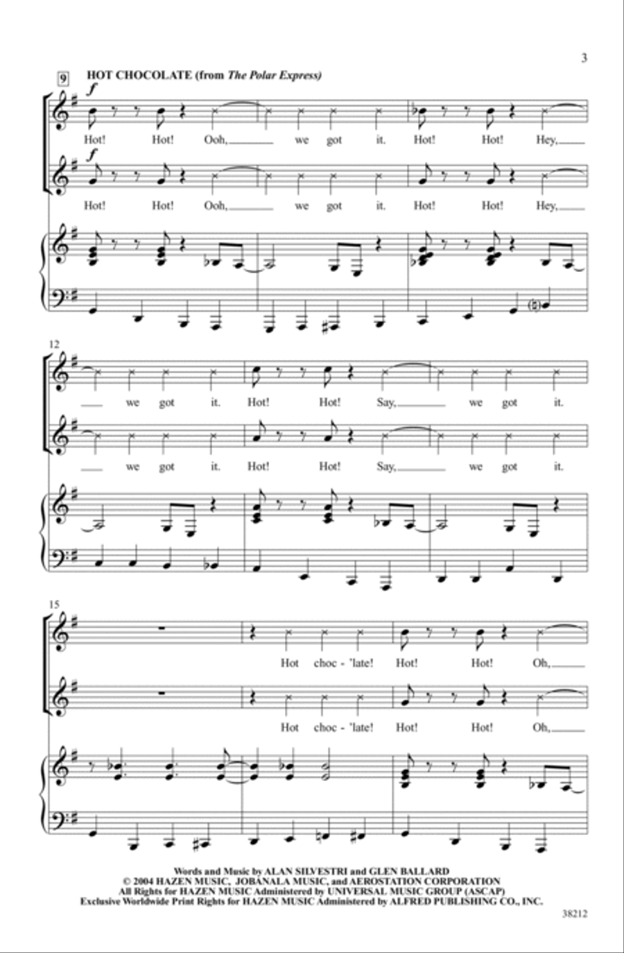 A Winter Blast! A Winter Blast! Choir scores gallery preview page 2