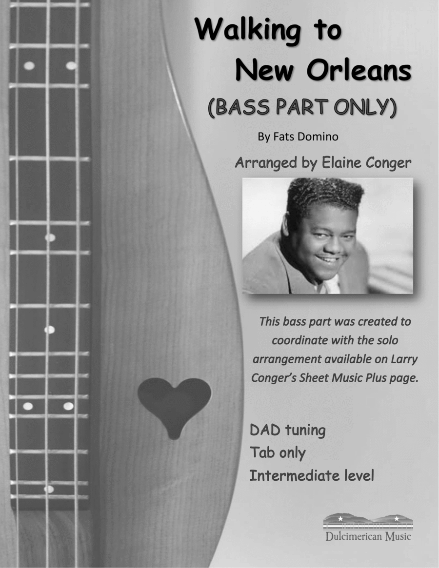 Walking To New Orleans Dulcimer scores gallery preview page 1