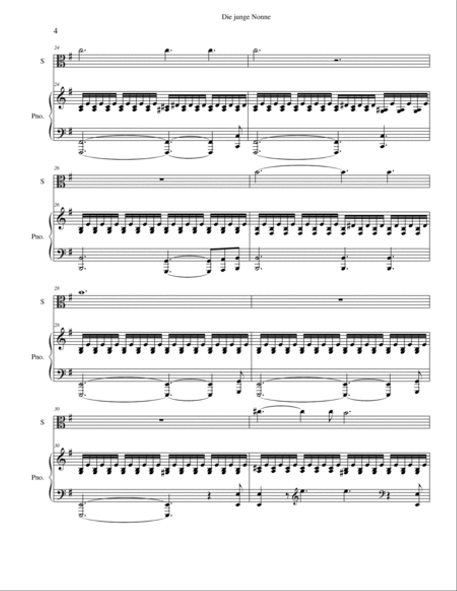 Six Schubert Art Songs - viola and piano Voice Solo scores gallery preview page 4
