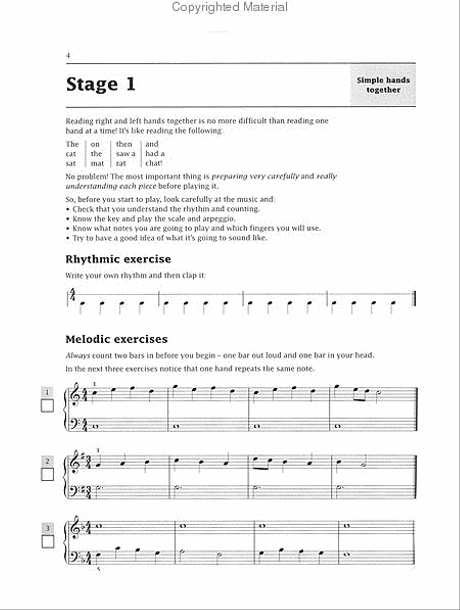 Improve Your Sight-reading! Piano, Level 2 Piano Method scores gallery preview page 2
