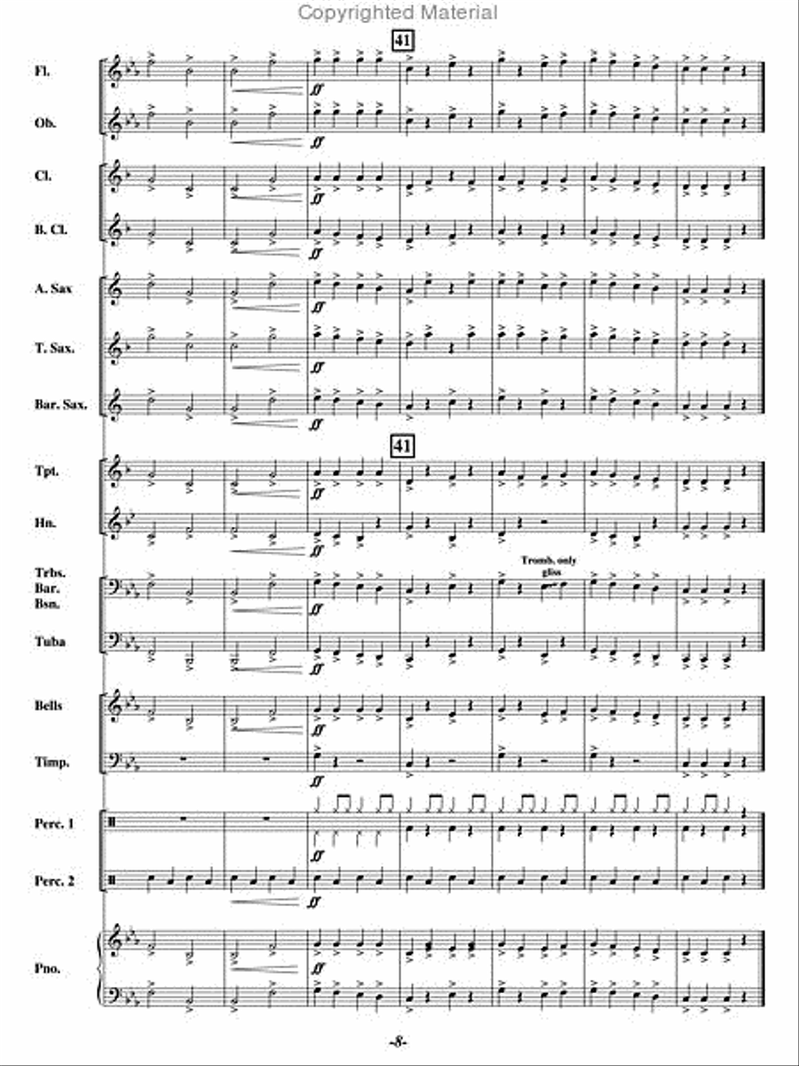 12 The Clock Strikes Concert Band scores gallery preview page 7